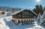 Experience the charm of this stunning chalet nestled in a winter wonderland.