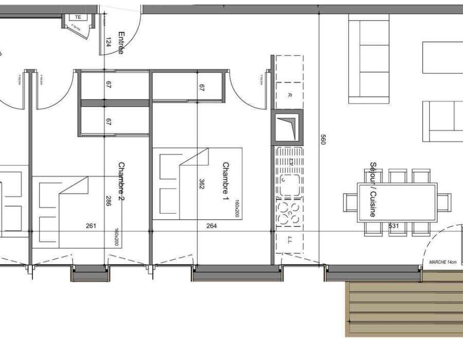 Discover this modern home layout featuring three bedrooms, including master suite with ensuite bathroom.