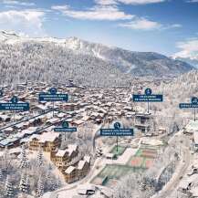 Explore the charming ski town of Morzine with easy access to amenities like bars, restaurants, shops, and the tourist office.