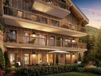 This stunning chalet boasts multiple levels with private balconies, perfect for enjoying breathtaking views.