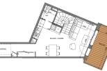 This floor plan showcases a compact yet functional living space.