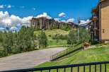 Luxury condo with ski lift access in a mountain resort.