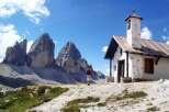 This picturesque chapel offers a serene escape amidst the stunning Tre Cime di Lavaredo mountains.