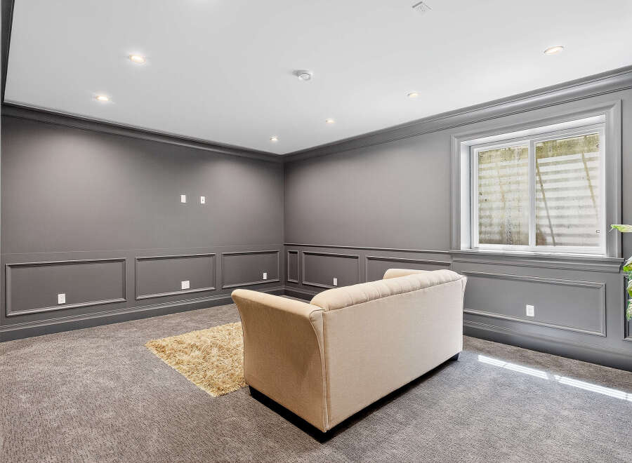 This is a cozy living room designed with modern aesthetics.