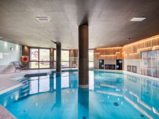 Experience luxury living with this stunning indoor pool, perfect for relaxation and recreation.
