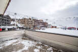 Enjoy breathtaking views of the snow-covered Alps from the balcony of this ski-in/ski-out property.