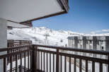 Enjoy breathtaking mountain views from the private balcony of this ski-in/ski-out property.