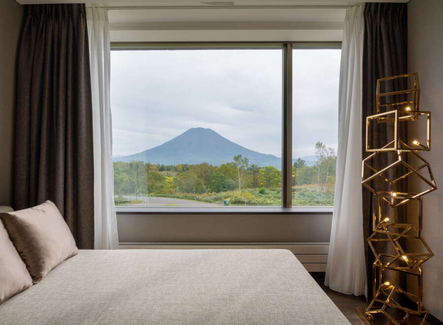 Wake up to breathtaking mountain views from this luxurious property.