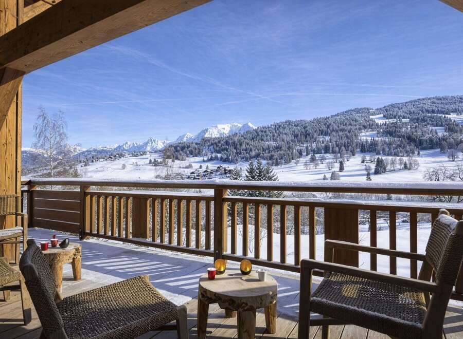 Experience the ultimate winter escape in this stunning mountain retreat.