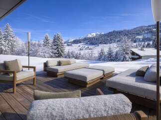 Experience the ultimate in luxury living with this stunning property, boasting breathtaking views of snow-capped mountains.