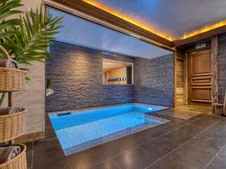 Escape to luxury with this property's stunning indoor pool.