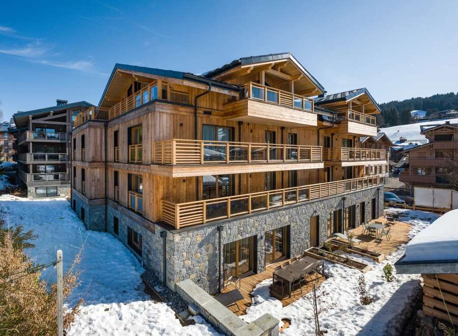 Discover the epitome of alpine luxury in this stunning wooden chalet.