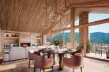 Discover this stunning chalet with its modern design and natural materials.