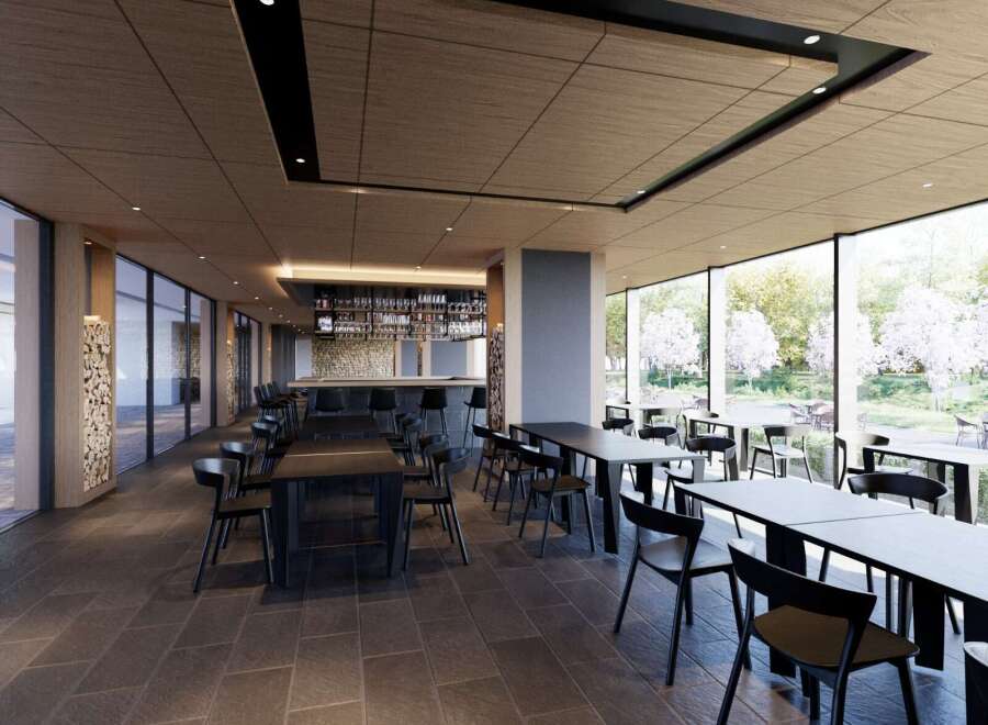 Step into a world of modern elegance with this stunning restaurant space.