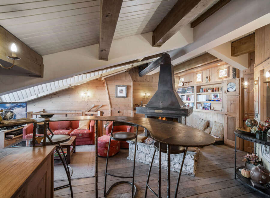 Experience the warmth and charm of this stunning chalet-style living space.