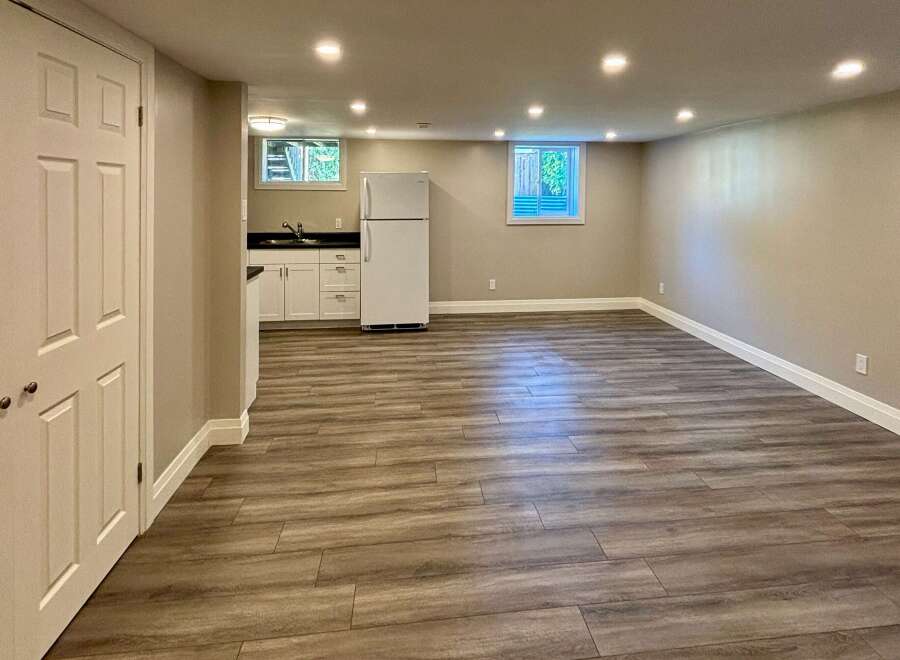 Discover this inviting space featuring a modern kitchen area and ample living space.