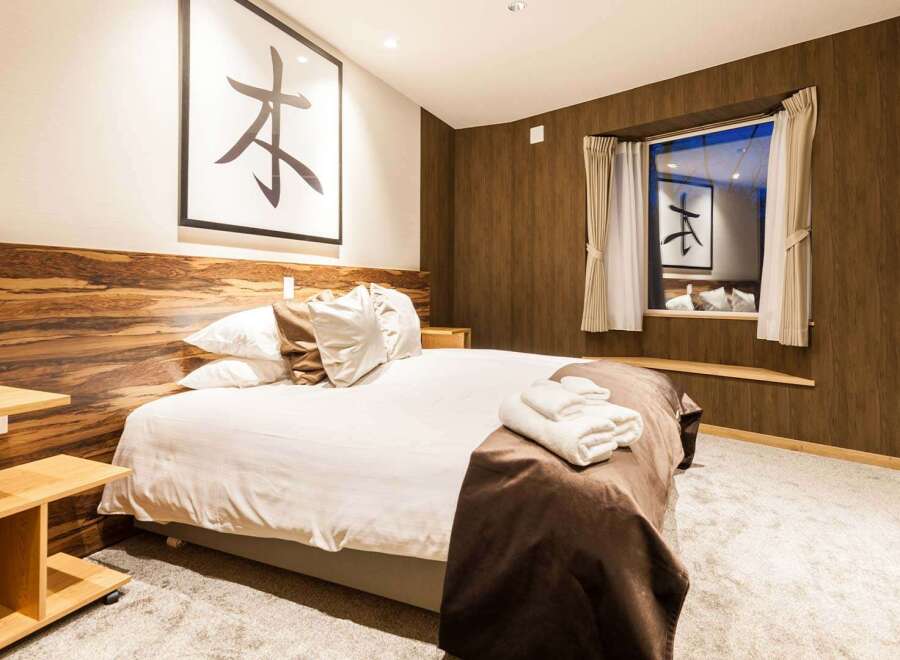 Experience tranquility in this beautifully designed bedroom.