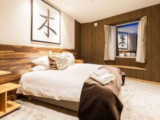 Experience tranquility in this beautifully designed bedroom.