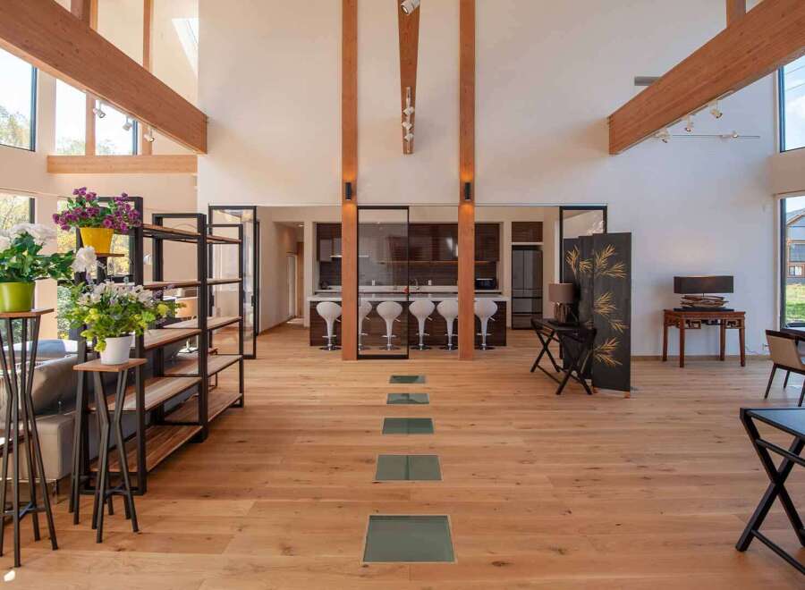 Experience luxury living in this stunning property featuring a modern open-concept design.
