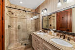 Step into luxury with this stunning bathroom.