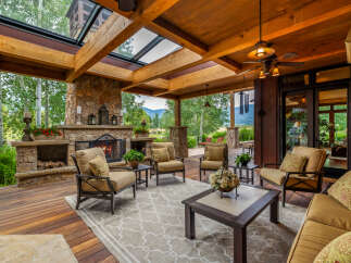 Experience luxury living in this stunning outdoor space, perfect for entertaining or relaxing.