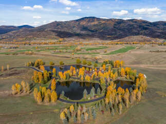 Discover the epitome of luxury living in this stunning property, nestled amidst a picturesque landscape.