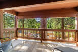 Enjoy the tranquility of nature from this stunning balcony.