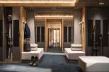 Step into luxury with this ski locker room, designed for both style and functionality.