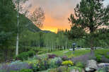 Experience the tranquility of this stunning property, featuring lush landscaping and a serene pond.
