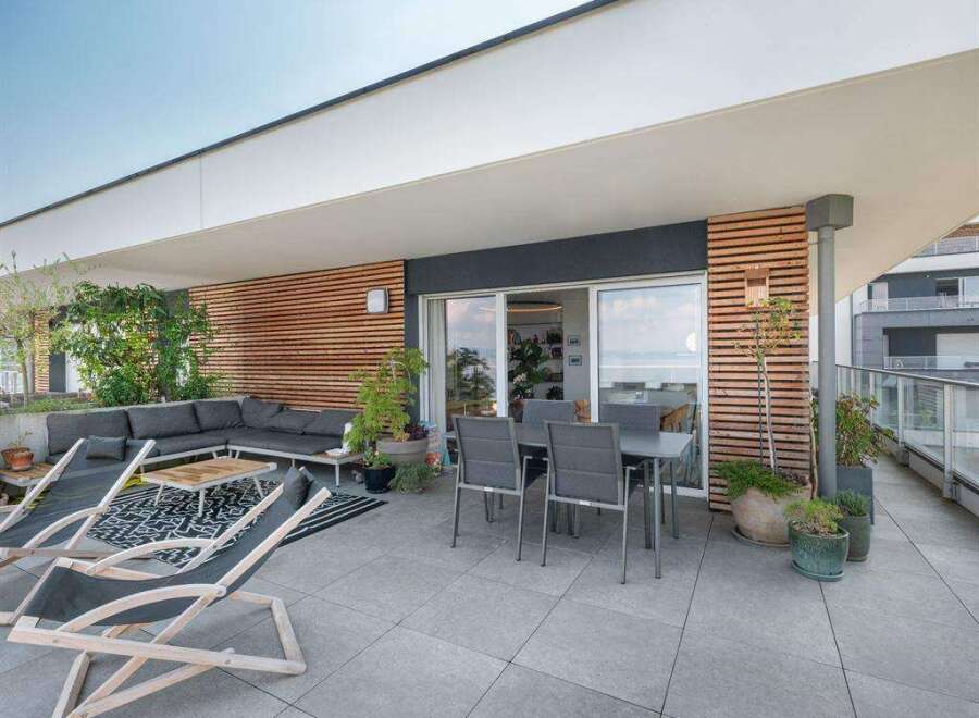 Enjoy luxurious outdoor living on this stunning terrace.