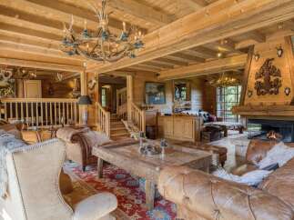 Step into rustic luxury with this stunning chalet-style home.