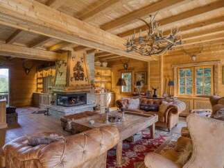 Experience the epitome of rustic luxury in this stunning chalet.