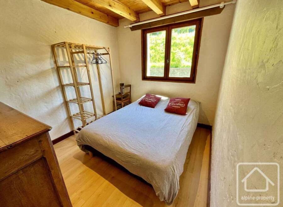 Charming bedroom with a cozy atmosphere.