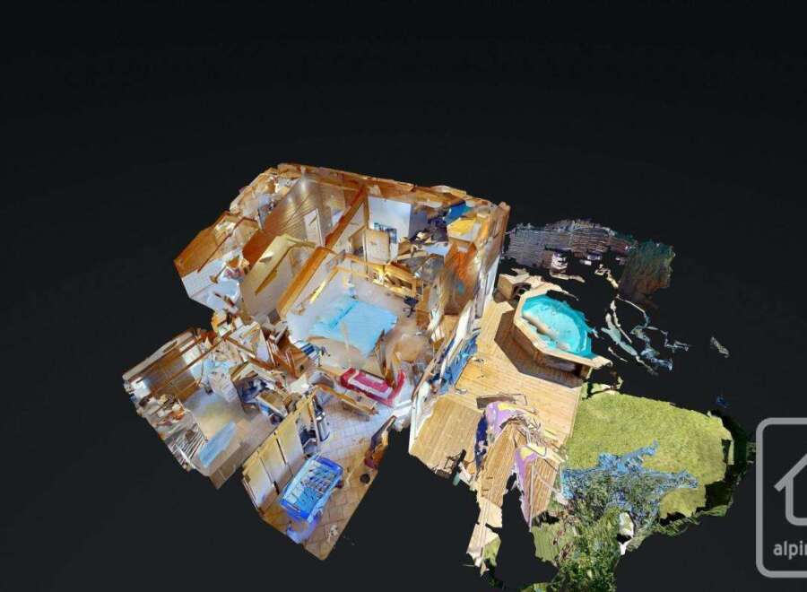 Explore this stunning property featuring a luxurious interior and a relaxing outdoor area.