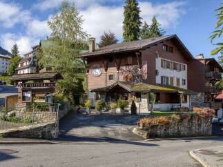 Nestled in a picturesque setting, this charming hotel offers a blend of rustic elegance and modern comfort.
