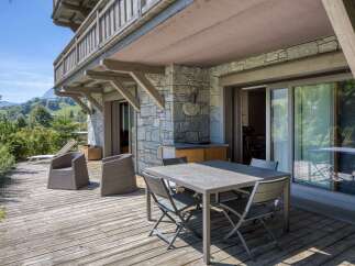 Enjoy the tranquility of this stunning property with a beautiful outdoor deck.
