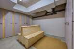 This image showcases a well-designed storage area, perfect for organizing belongings.