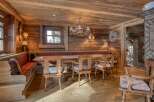 Step into rustic elegance with this stunning dining room.