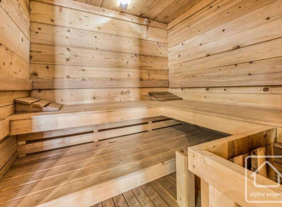 Experience ultimate relaxation in this stunning sauna.