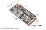 Discover this stunning apartment layout, featuring a spacious living area and well-defined zones.