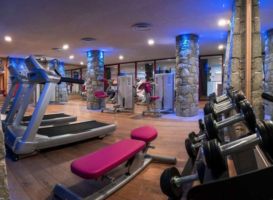Step into a state-of-the-art fitness center, perfect for maintaining a healthy lifestyle.
