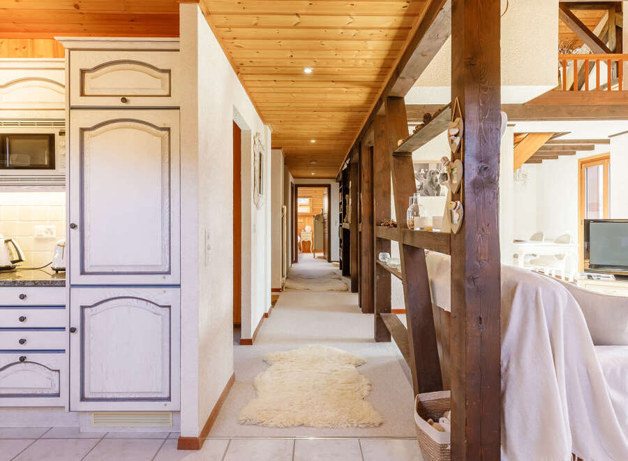 This stunning property boasts a beautifully designed interior with a cozy and inviting atmosphere.