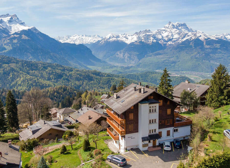 Nestled in the heart of the Swiss Alps, this stunning property offers breathtaking mountain views and a serene escape.