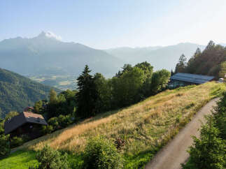 Nestled in the heart of nature, this stunning property offers breathtaking mountain views and a serene escape.
