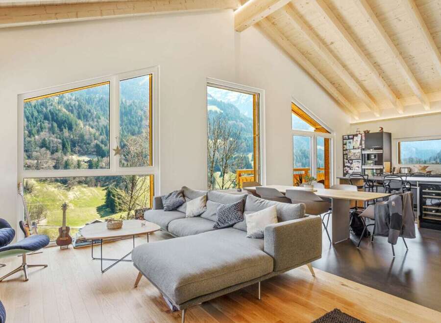 Experience the epitome of modern living in this stunning property, boasting breathtaking views of the surrounding mountains.