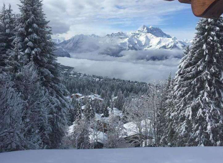 Experience the ultimate winter escape with this stunning property, offering breathtaking mountain views.