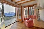 Experience breathtaking mountain views from this charming property.