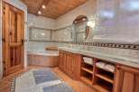 Step into a luxurious bathroom retreat.