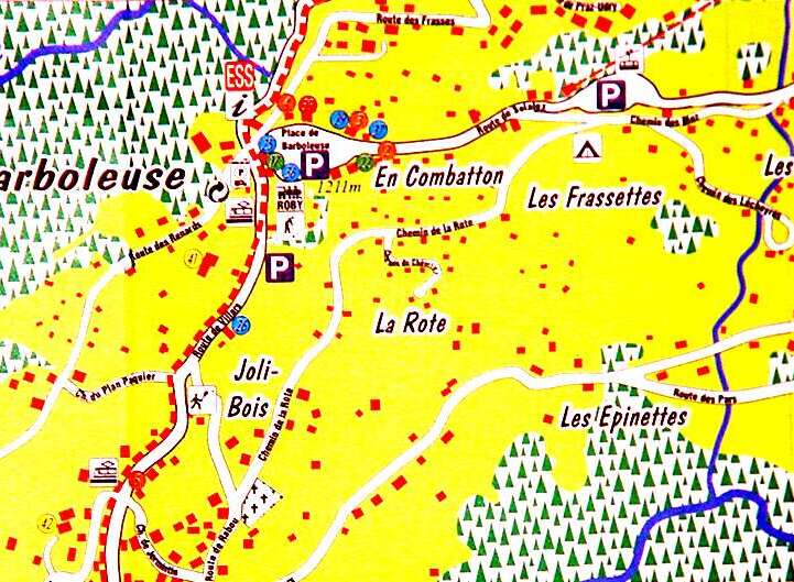 Explore the charming Barboleuse area, a picturesque location perfect for outdoor enthusiasts.