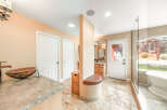 Step into a luxurious bathroom oasis.